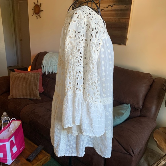 Johnny Was plaid ruffle blouse - Picture 9 of 11